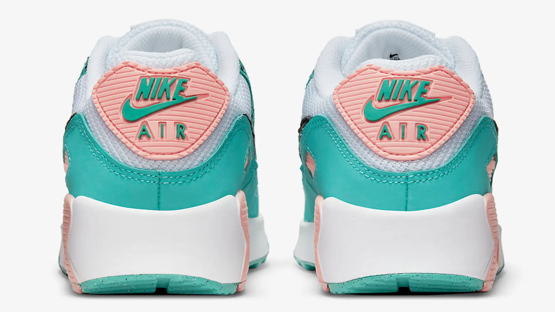 Air max 90 white turquoise clearance pink