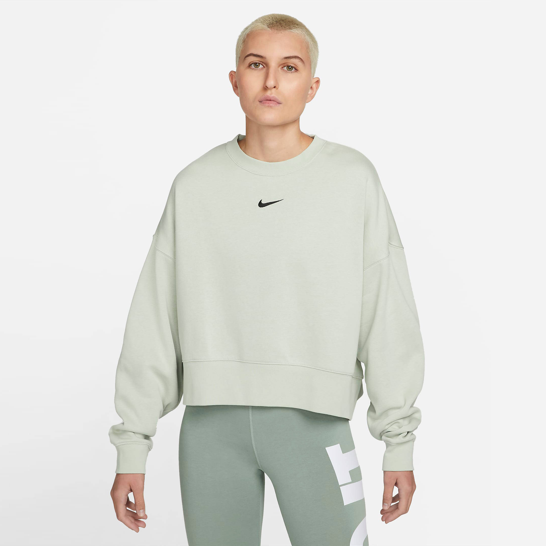 Nike Sportswear Collection Essentials Oversized Fleece Crew Green