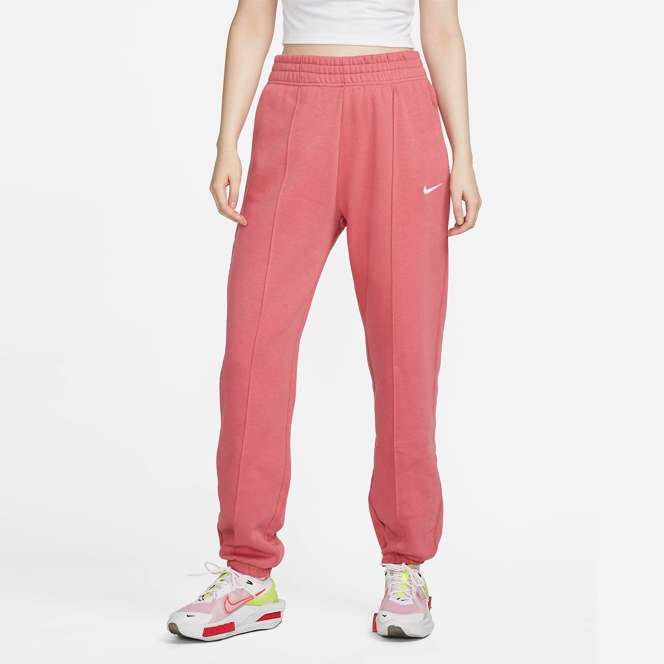 Nike Sportswear Essential Collection Fleece Trousers Pink