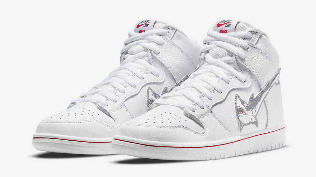 Oski Shark x Nike SB Dunk High White