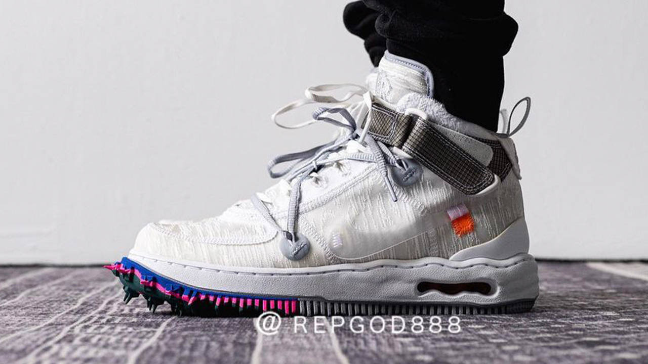 Off-White x Nike Air Force 1 Mid "White"