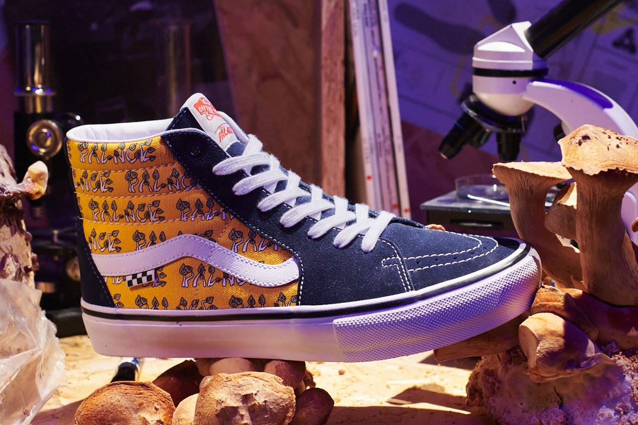 Palace x Vans Reunite For A Trippy Mushroom-Inspired Sk8-Hi Collection