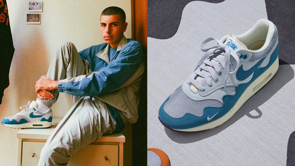 Image via Patta Patta x Nike Air Max 1 "Noise Aqua"