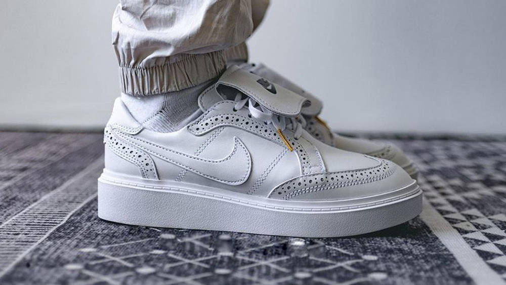 Image via repgod888 G-Dragon PEACEMINUSONE Nike Kwondo 1 White