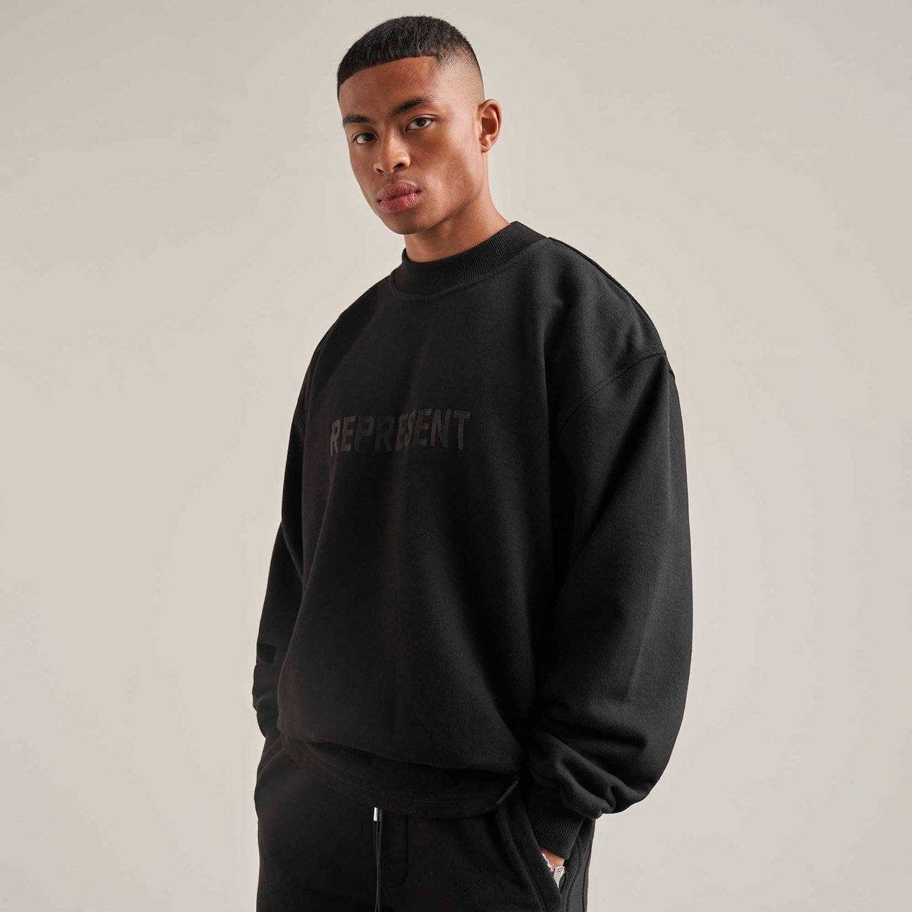 Represent Embroidered Logo Sweater