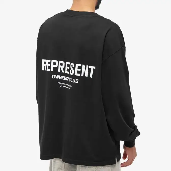 Represent Represent Owners Club Long Sleeve T-Shirt Black Backside