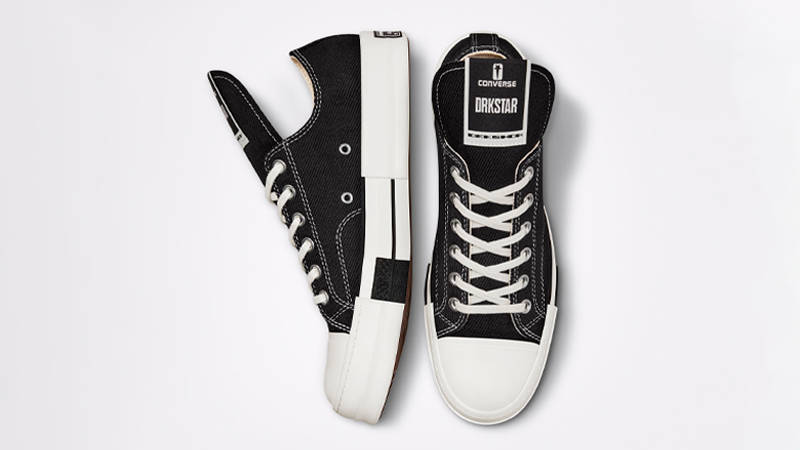 Rick Owens x Converse Chuck 70 Low DRKSHDW DRKSTAR Black Middle