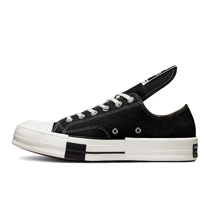 Rick Owens x Converse Chuck 70 Low DRKSHDW DRKSTAR Black