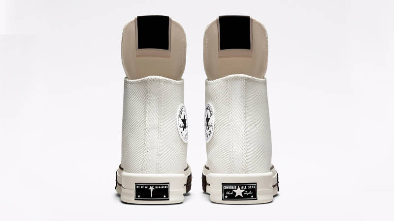 Rick Owens x Converse DRKSHDW DRKSTAR Chuck 70 Lily White Back