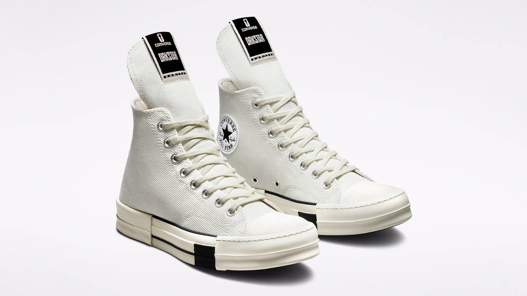 Rick Owens x Converse DRKSHDW DRKSTAR Chuck 70 Lily White Front