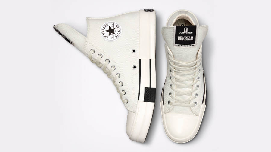 Rick Owens x Converse DRKSHDW DRKSTAR Chuck 70 Lily White Middle