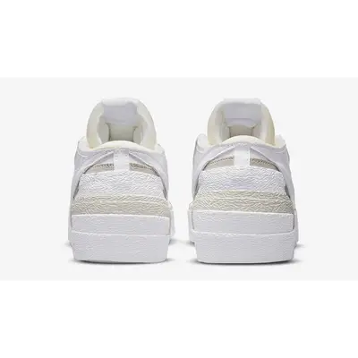 sacai x love Nike Blazer Low White Grey DM6443-100 Back