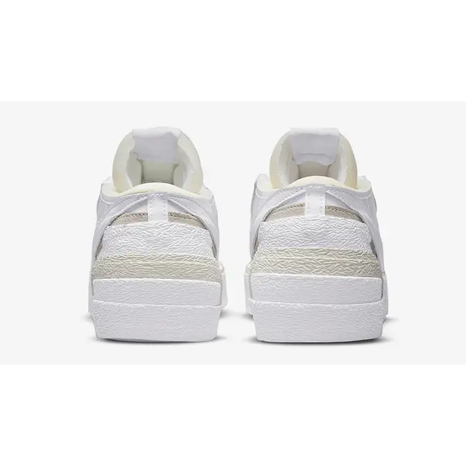 sacai x love Nike Blazer Low White Grey DM6443-100 Back