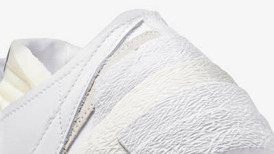 sacai x Nike Blazer Low White Grey DM6443-100 Detail 3