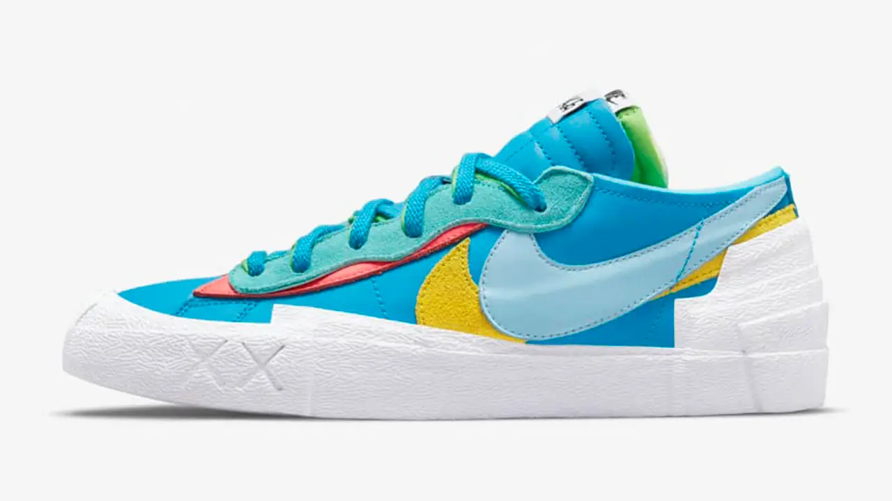 Release Reminder Don t Miss the KAWS x sacai x Nike Blazer Low The Sole Supplier