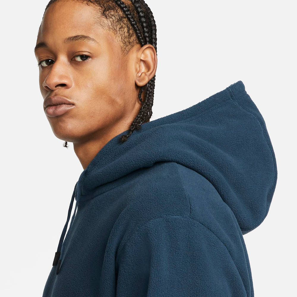 Nike Sportswear Therma-FIT Fleece Pullover Hoodie - Armoury Navy | The ...