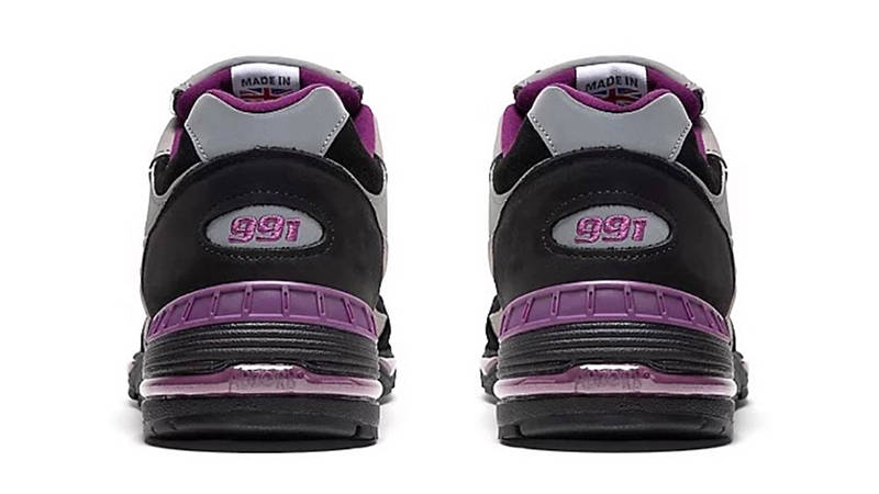 Stray Rats x New Balance 991 Black Grey Purple Back