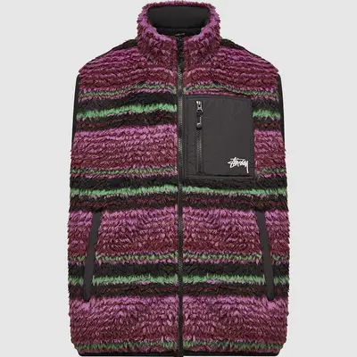 Stussy Striped Sherpa Vest | Where To Buy | The Sole Supplier