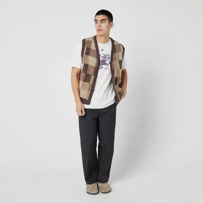 Stussy Wobbly Check Sweater Vest | Where To Buy | The Sole