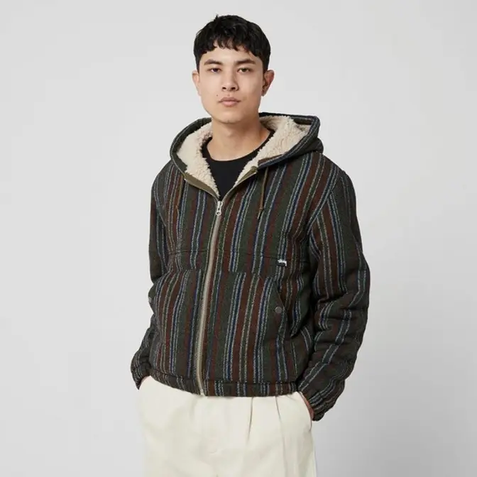 Stussy Wool Stripe Work Jacket | Where To Buy | The Sole Supplier