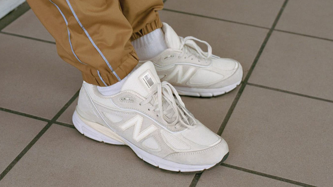 new balance 990 cream white