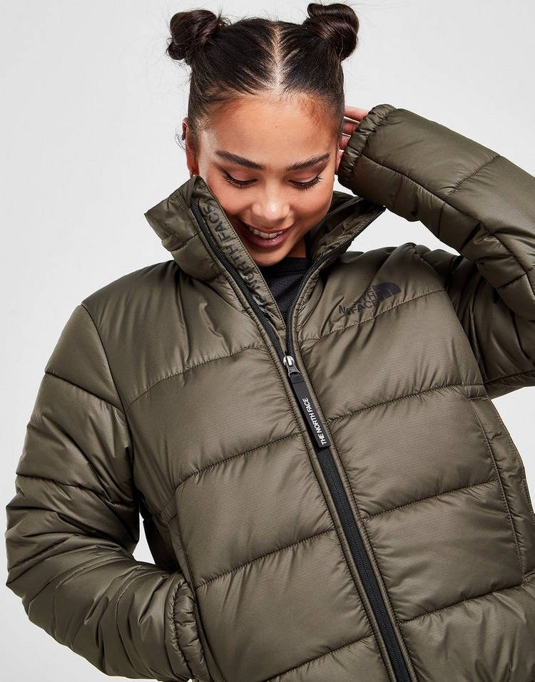 the north face dome logo puffer jacket