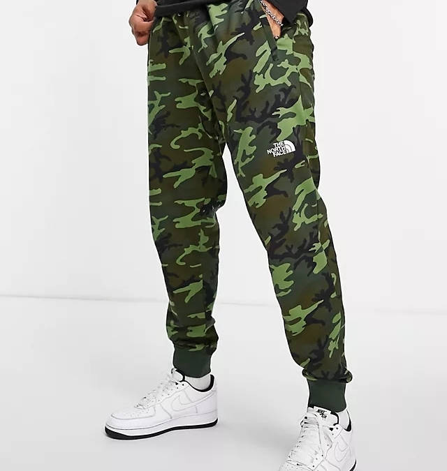 camo north face tracksuit