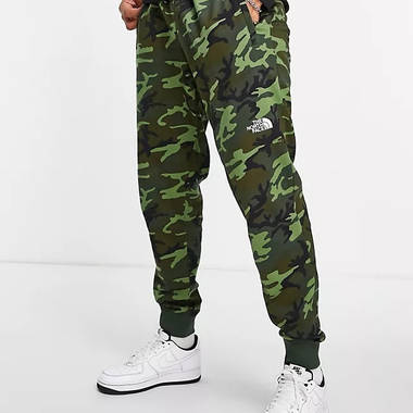 North face cheap camo joggers