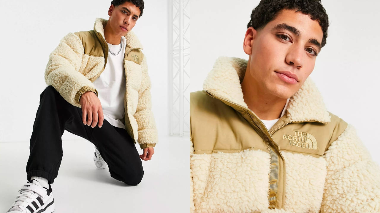 THE NORTH FACE◆NOVELTY NUPTSE JACKET_ノベルティーヌプシジャケット/L/ナイロン/CML THE NORTH FACE ザ・ノース・フェイス ノベルティ ヌプシ