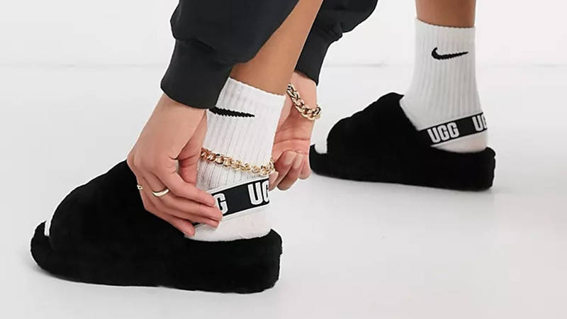 Outfit Ugg Fluff Slide UGG Fluff Yeah Slide Black Where To Buy