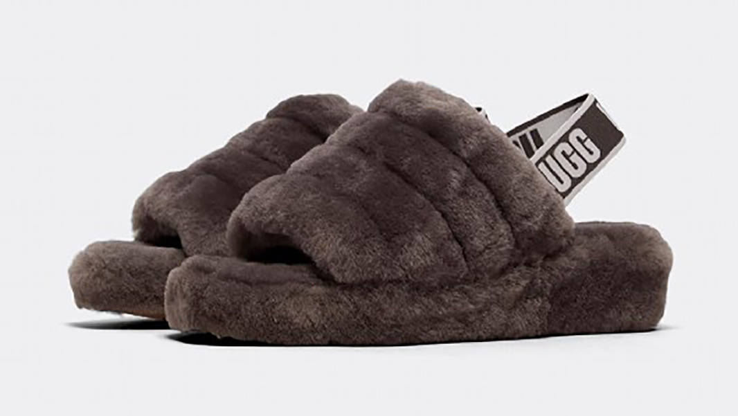 UGG Fluff Yeah Slide Charcoal
