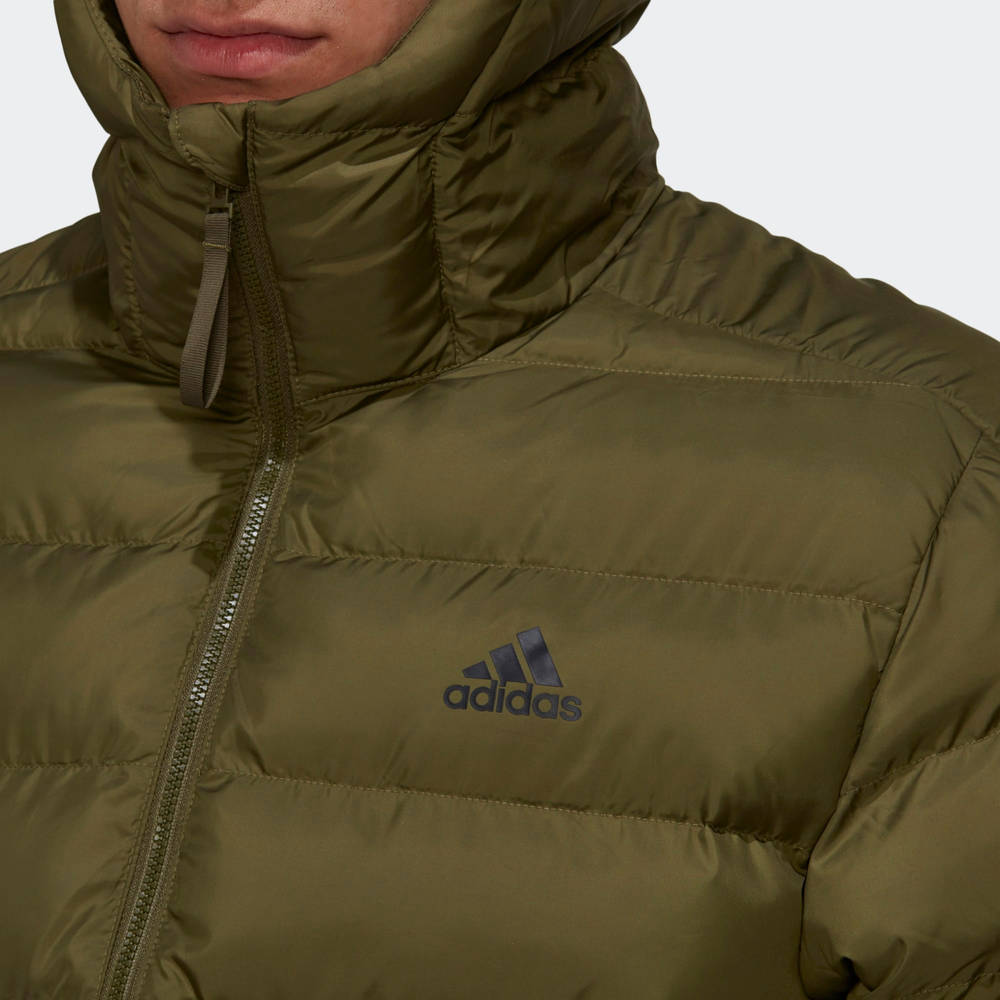 adidas Itavic 3-Stripes Midweight Hooded Jacket - Focus Olive | The ...