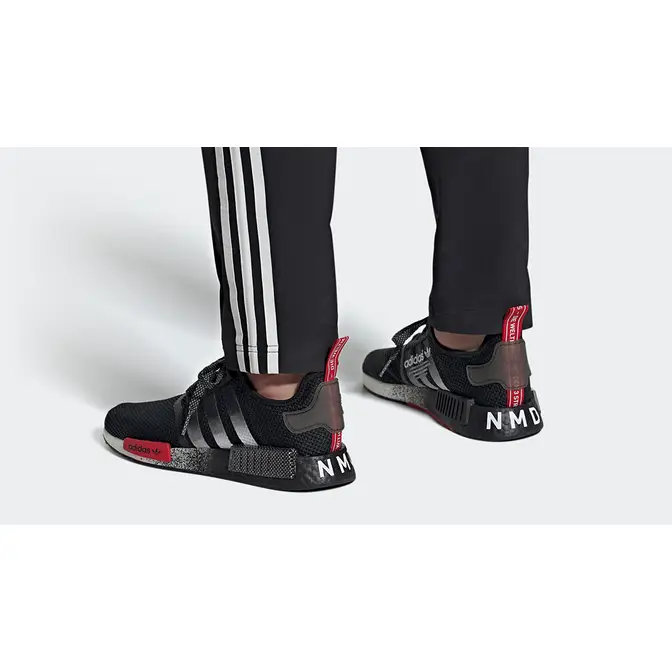 adidas NMD R1 Black Scarlet Where To Buy FY5354 The Sole Supplier