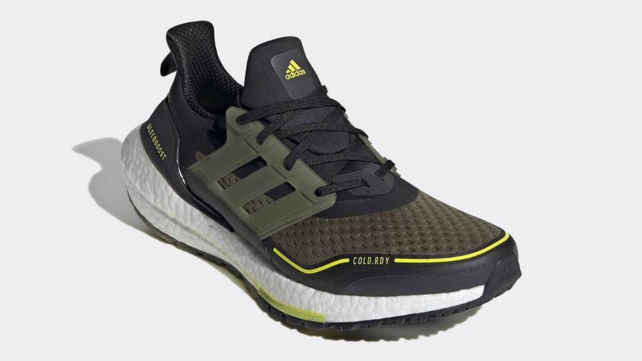 adidas Ultra Boost 21 COLD.RDY Black Olive S23896 Front