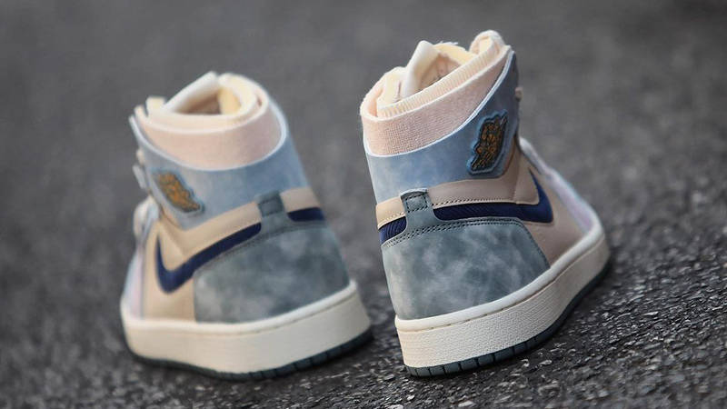 Air Jordan 1 High Zoom CMFT White Blue Purple Back