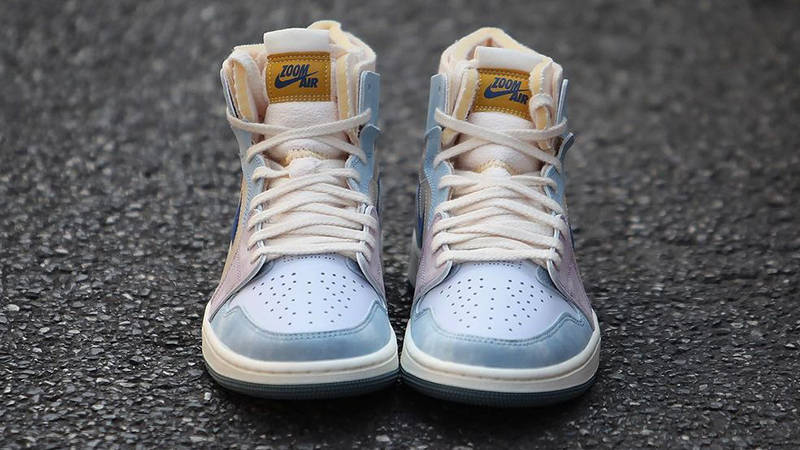 Air Jordan 1 High Zoom CMFT White Blue Purple Front 2