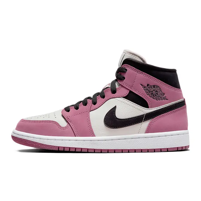 Air Jordan 1 Mid Berry Pink White Black | Raffles & Where To Buy | The ...