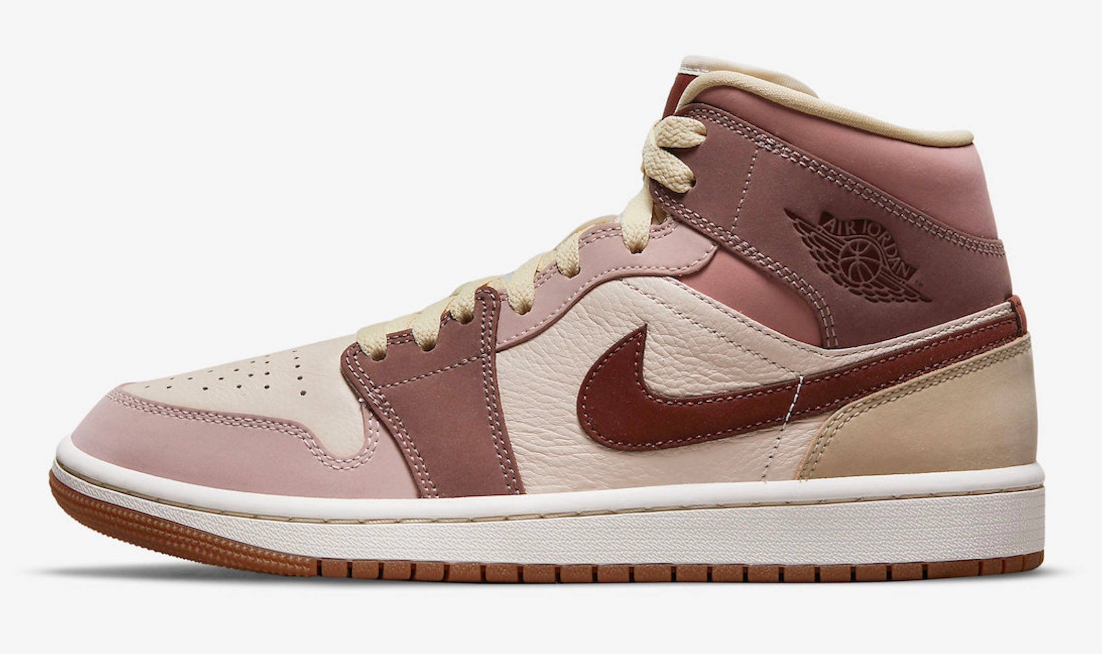 Air Jordan 1 Mid Pink Tan