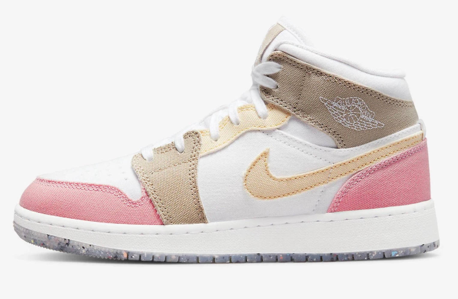 Air Jordan 1 Mid Pink White