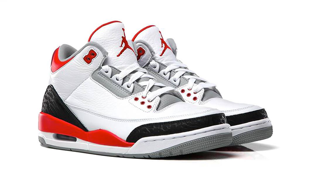 white fire red black jordan 3