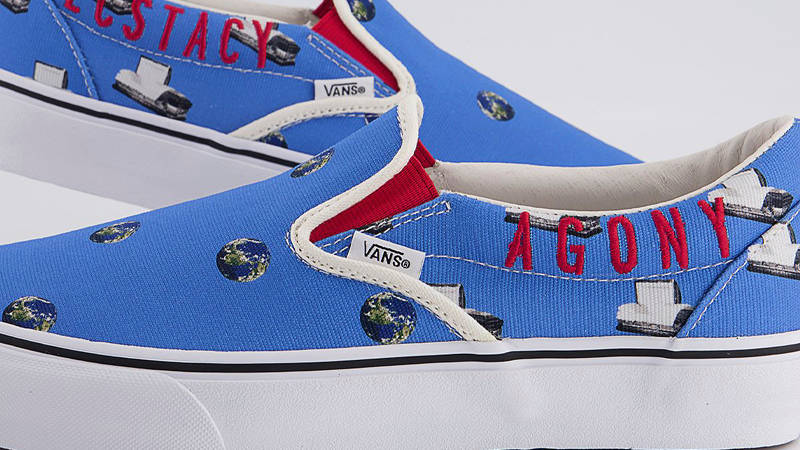 Cali Thornhill x Vans Vault Classic Slip On LX Blue Closeup