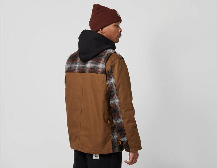 Carhartt WIP Highland Check Jacket Brown Back