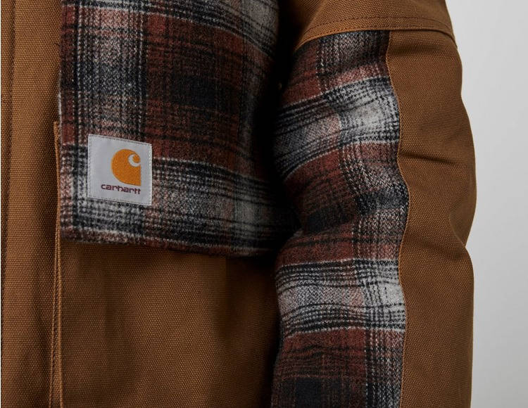 Carhartt WIP Highland Check Jacket Brown Detail