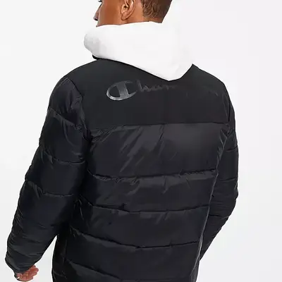 Champion Puffer Jacket Black Back