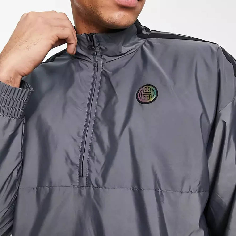 Harden x adidas Basketball Quarter Zip Sweatshirt Grey Grey The