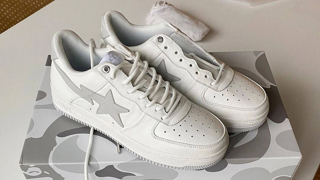 JJJJound x BAPESTA White Grey | Where To Buy | 1H73191921 | The