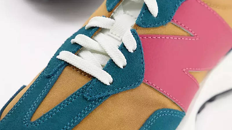 New Balance 327 Green Brown Red