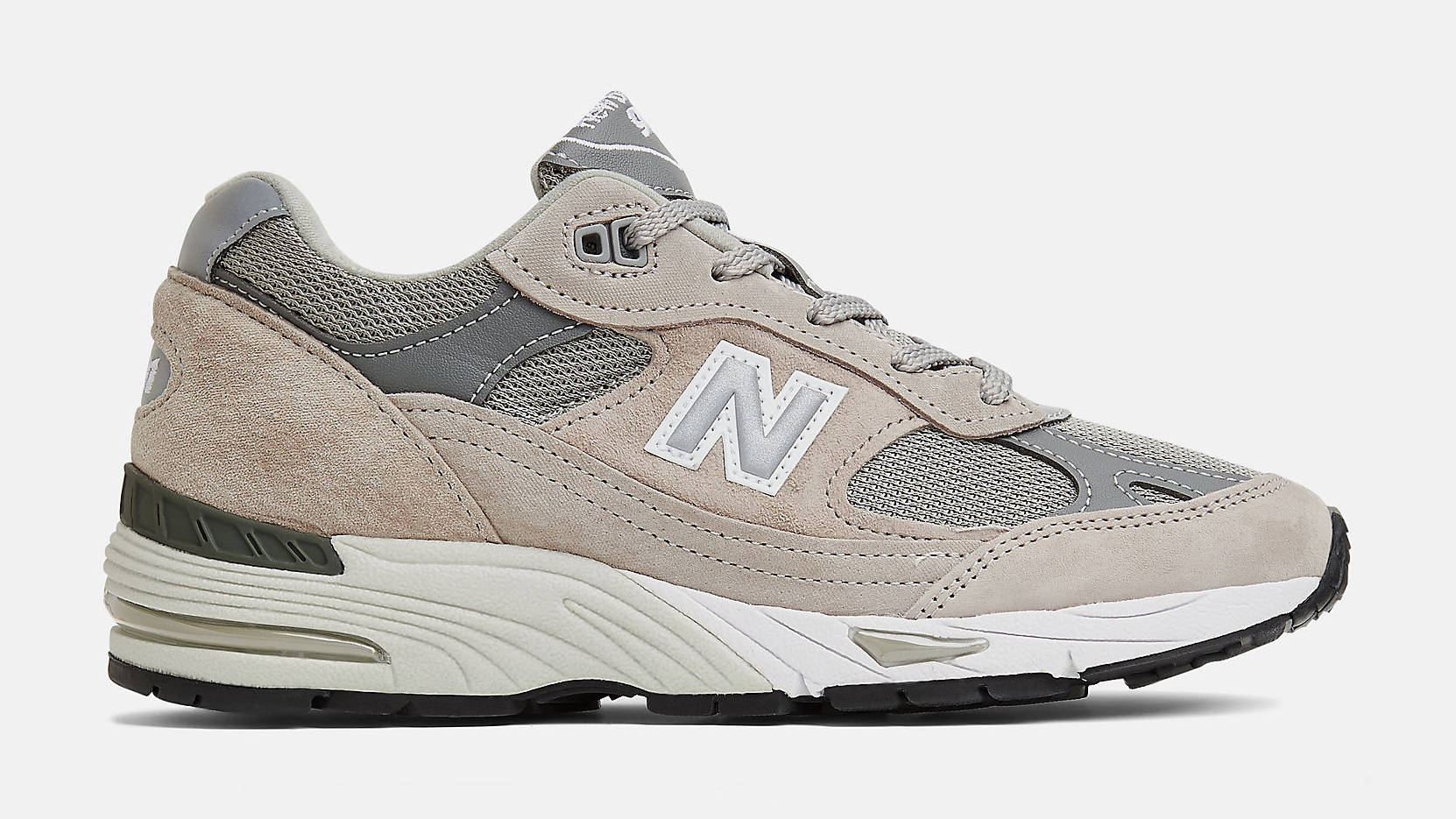 New Balance 991 Made in UK Grey White Silver