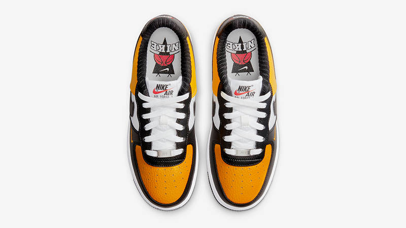 Nike Air Force 1 GS Jersey Mesh Gold Black