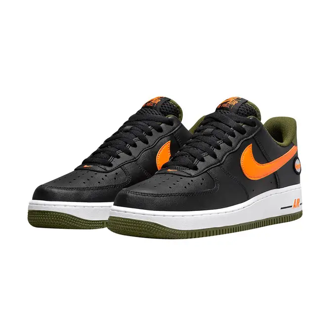 Nike Air Force 1 Hoops Black Orange Green On Foot Sneaker Review  QuickSchopes 298 Schopes DH7440 001 